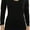 Black, variant on Women's Soft Long Sleeve Ribbed Seamless V-Neck Slimming Shaping Blouse
