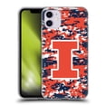 thumbnail image 1 of Head Case Designs Officially Licensed University Of Illinois U Of I University Of Illinois Digital Camouflage Soft Gel Case Compatible with Apple iPhone 11, 1 of 7