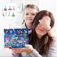 thumbnail image 5 of ECPECAD Astronaut Theme Diy Colorful Crystal Cartoon Children'S Bracelet 24-Hour Countdown Calendar Box Gift, 5 of 5