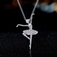 thumbnail image 1 of 3 collares de arcoíris para niñas, regalos de recital de danza de bailarina para mujeres, colgante de bailarina de ballet, joyería para hermanas, mamás y amigas, 1 of 5