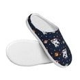 thumbnail image 3 of Goofa Panda Astronaut Print Womens Mens Cotton Lightweight House Slippers , Washable Home Slippers,Indoor Comfy Bedroom Cozy Slippers-42/43, 3 of 7