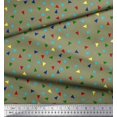 thumbnail image 2 of Soimoi Poly Georgette Fabric Dot & Triangle Geometric Print Sewing Fabric Yard 42 Inch Wide, 2 of 3
