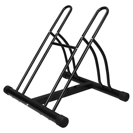 Two Bike Rack Bicycle Floor Stand Bike Parking Garage Storage Rack for Indoor and Outdoor