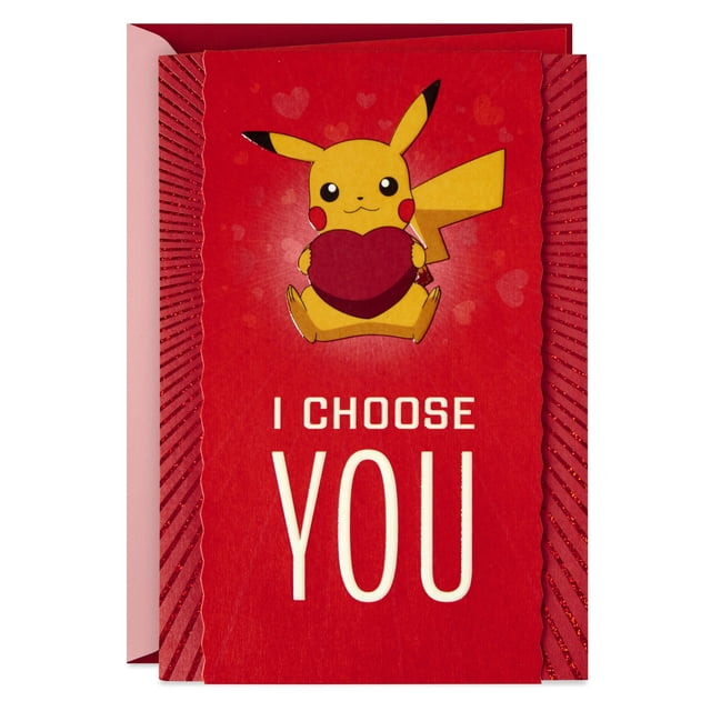 Tarjeta de San Valentín Hallmark Pikachu Te Elijo
