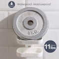 thumbnail image 4 of Jabonera de doble capa con ventosa, soporte resistente para esponja para ducha, baño, bañera y fregadero de cocina, 4 of 5