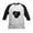 Black/White, variant on - Black Sushi Cat Baseball Jersey - Kids Cotton Baseball Jersey, 3/4 Sleeve Shirt