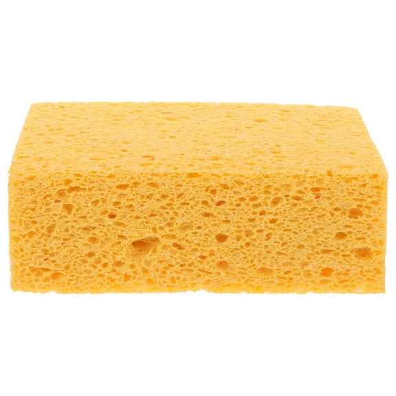 FELTECHELECTR Compact Cleaning Sponge 1Pack Yellow Rectangular for Kitchenware 5.9x3.7x2in