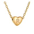 thumbnail image 1 of 26 iniciales en forma de corazón collar alfabeto para las mujeres Collares de acero inoxidable para las mujeres A Z 26 iniciales alfabeto collares de oro para las mujeres niñas, 1 of 5