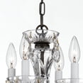 thumbnail image 6 of 5534-EB-CL-I Crystorama Lighting Traditional Crystal - 15 Inch 4 Light Chandelier-Italian Crystal Type-English Bronze Finish   -Traditional, 6 of 9