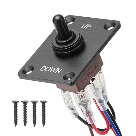 12 Volt Round 3 Prong Red LED Rocker Switch Car SPST Toggle Switch 12V ...