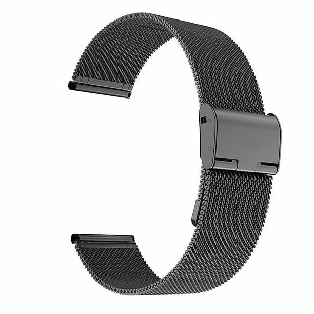 Correa de metal Milan con cierre a presión compatible con Huawei GT2 3 Three Star Galaxy Watch 3 Correa de acero