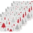 thumbnail image 3 of SKYSONIC Christmas Tree Washcloths Set of 2, Highly Absorbent Soft Cotton Fingertip Towels for Bathroom, Kitchen, Gym, Spa, Home Decor, 12 x 12 Inch, 3 of 7