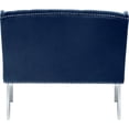thumbnail image 3 of Meridian Furniture Navy Velvet Suri Settee Bench, 3 of 8