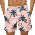 thumbnail image 5 of Axiiglly Beach Shorts for Men Plus Size Summer Shorts Casual Floral Printed Board Shorts Elastic Waist Vacation Swim Trunks Comfy Lightweight Hawaiian Shorts with Pockets, 5 of 5