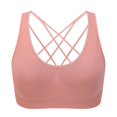 thumbnail image 1 of Ropa interior deportiva de talla grande europea y americana, sujetador deportivo de yoga con tirantes finos y espalda cruzada, sujetador push up para correr y fitness a prueba de golpes, 1 of 6