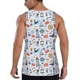 thumbnail image 3 of Haiem Watercolor Nautical Men Workout Tank Top Gym Bodybuilding Sleeveless Muscle T Shirts Athletic Tank Breathable Workout Shirt-Small, 3 of 9