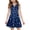 #A05-Navy, variant on Abcomgle 4th of July Patriotic Dresses for Girls Tie Dye Graphic Patriotic Dresses V-Neck A-Line Sleeveless Midi Dress Cute Holiday Independence Day Skirt with Pockets for 4-14t Kids
