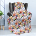thumbnail image 4 of Fish Soft Flannel Fleece Throw Blanket, Coral Reef Scallop Shells Fish Sea Plants Polyp Murky Nautical Maritime Life, Cozy Plush for Indoor and Outdoor Use, 70" x 90", Multicolor, by Ambesonne, 4 of 5