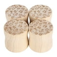 thumbnail image 2 of Poids de Modèle, Bois de Caoutchouc Portable 4PCS Cylindrique Conception Ronde Poids à Coudre pour les Magasins de Tailleur, 2 of 7
