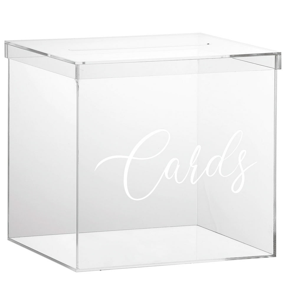 Ondisplay 10 Luxe Acrylic Clear Wedding Card Box Wlid Lucite T