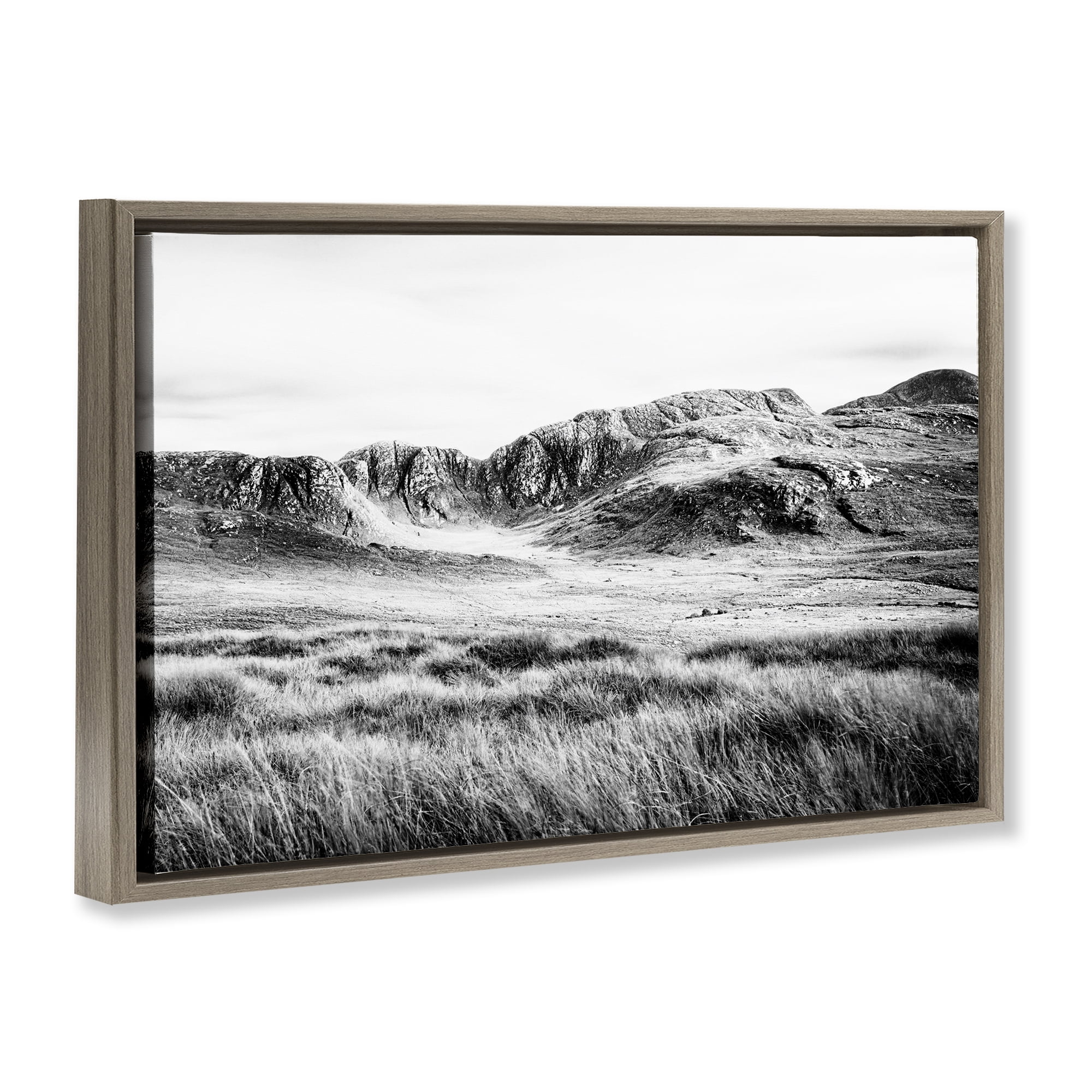 Stupell Industries Magnificent Countryside View Brown Framed Floater Canvas Wall Art, design by Andy Amos