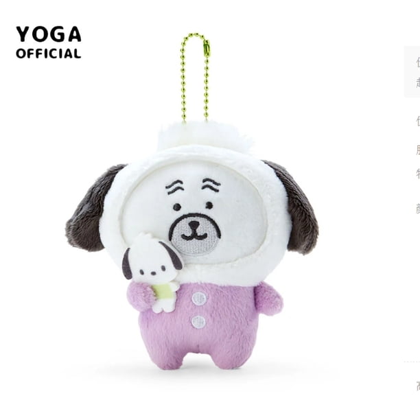 Colgante de bolsa de juguetes de peluche de cereza Sanrioed, Anime Kawaii, perro Purin de dibujos animados, Cinnamoroll, Kuromi, gato, muñeca, llavero, regalos para niñas