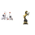 thumbnail image 1 of Esculturas de elefantes,Estatuas de elefantes,decoración del hogar,artesanías de cerámica,Figura de escritorio,Estante de estatua de caballo para escritorio,oficina,decoración del, 1 of 8
