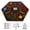 15in flame, variant on Wahoo Marble Board Game 2-Sided Wooden Aggravation 4-6 Player Family Party Game 20 Inch