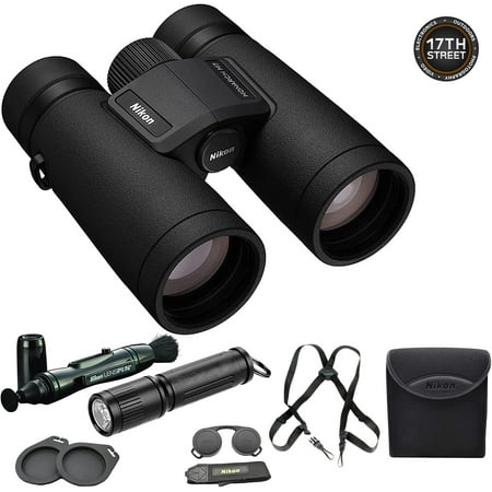 Nikon 16764 Monarch M7 10x30 Binocular With Lens Pen Waith Harness & Flashlight Kit