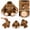 Brown #A25, variant on Huggable Small Elephant Plush Toy, Soft Elephant Stuffed Animal, Fluffy Elephant Plushie for Stress Relief, Gift for Elephant Lovers(Brown)