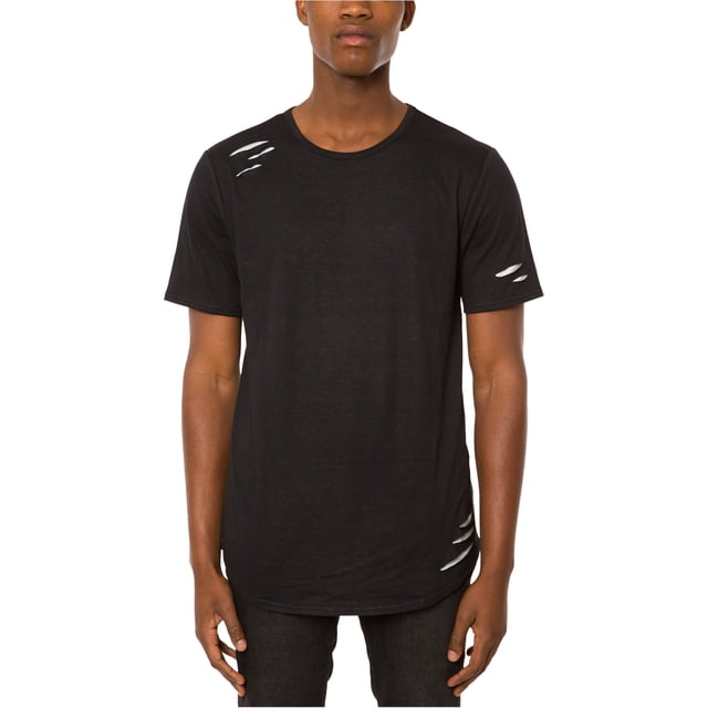 Jaywalker Mens Destroy Basic T-Shirt, Black, X-Small