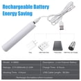 thumbnail image 2 of MingBright 12.6'' LED Rechargeable Battery Interior Under Cabinet Light With Switch, Include 58.26" USB Cable, 6000K Day Light White, For Study, Kitchen, Living Room Counter Shelf Bookcase Closet, 2 of 10