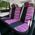 thumbnail image 6 of FH Group Mesa57 Southwestern Print Seat Covers Fit For Car Truck SUV Van with Steering Wheel Cover - Pink Full Set, 6 of 8