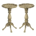 thumbnail image 1 of Home Square Table d'Appoint à Bord Festonné en Beige Antique - Ensemble de 2, 1 of 7