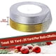 thumbnail image 2 of 2 rollos de 25 cintas anchas con purpurina (2 cm doradas, plateadas) Cintas doradas Cintas navideñas Cintas decorativas para envolver regalos, hacer lazos y coronas, 2 of 5