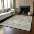 thumbnail image 6 of Addison Rugs Mayfield Washable Transitional Stripes Taupe Rectangle Rug, 8' x 10', 6 of 6