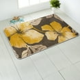 thumbnail image 4 of CAMILSON Solana Non Slip Modern Floral Indoor Area Rug Yellow/Brown 2x3, 4 of 8