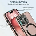 thumbnail image 3 of Ancove for iPhone 13 Pro Max Magnetic Case,[Compatible with Mag Safe],Shockproof Business PU Leather Ultra Slim Thin Case Cover with Built-in Kickstand for iPhone 13 Pro Max,Rosegold, 3 of 7