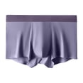 thumbnail image 2 of rygai Men Panties U Convex Stretchy Seamless Mid Waist Underwear Shorts Plus Size Anti Wrinkle Underpants for Bathroom,Purple L, 2 of 8