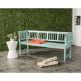 thumbnail image 2 of Safavieh Brentwood Adult Wood Raised Outdoor Benches Set of 1 Silver, 2 of 7