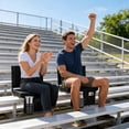 thumbnail image 6 of Edx Stadium seats, with cushioned steps, back support, portable, dimensions of 17 inches wide x 12 inches deep x 16 inches high, one set, black, 6 of 7
