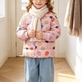 thumbnail image 6 of Nugftut Girls Puffer Jacket Lightweight Graphic Print Warm Outerwear Winter Coat Size 3-4, 6 of 8