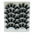 thumbnail image 2 of HHBEAUTY 8D High-Grade Faux Mink Wispy Lash, Long Thick Cat Fox Eye Lashes Full Curly Eyelash, Anime Fake Eyelashes Extensions Strip Pack for Beginner 5 Pairs, 2 of 4