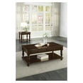 thumbnail image 4 of 2 Drawer Wooden Cocktail Table With Bottom Shelf, Dark Espresso Brown- Saltoro Sherpi, 4 of 5