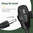 thumbnail image 3 of Titanker Bike Locks with Keys, Bike Lock Cable 4 Feet Coiled Secure Bike Cable Lock with Mounting Bracket, 1/2 Inch Diameter, 3 of 9
