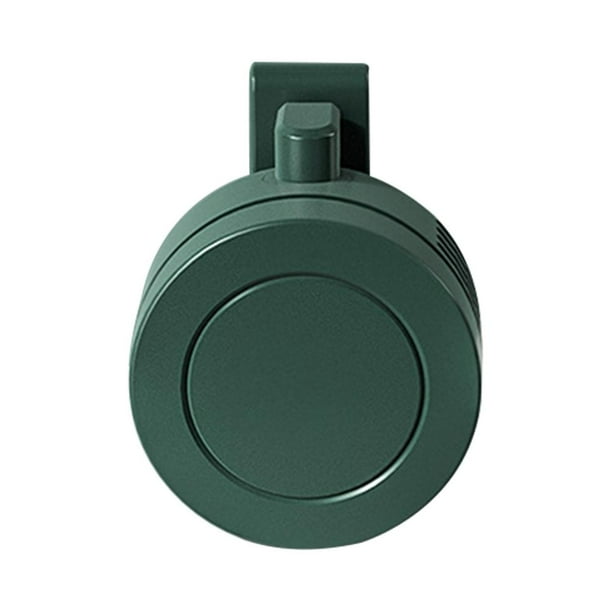 Sin hojas Mini Clip Ventilador Cuello Cintura Aire Refrigeración USB 3 Velocidades Verde