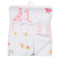 thumbnail image 6 of Lambs & Ivy Jazzy Jungle White Fleece Safari Animals Soft Baby Blanket, 6 of 9