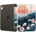 thumbnail image 2 of PYYNA-for iPad mini 7 (A17 Pro) 2024 & iPad mini 6 2021 8.3 Inch, Slim Foldable Stand Hard PC Translucent Back Shell Smart Cover for iPad mini 7th/6th Generation [Auto Wake/Sleep] - Daisies, 2 of 4