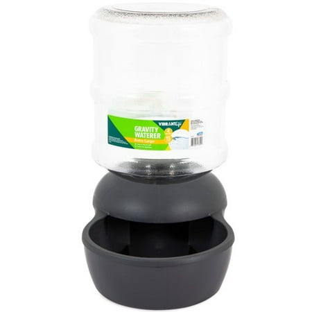 Vibrant Life Gravity Pet Waterer, X-Large, 4 Gal (Best Automatic Cattle Waterer)