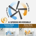 thumbnail image 5 of AeroBlade 64" 5-Blade 6-Speed Ceiling Fan with LED Light, 5 of 5